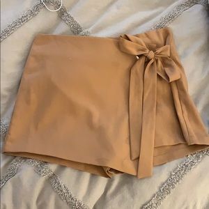 Skort with tie detail
